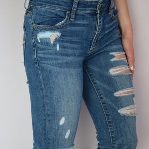 American Eagle ripped skinny jeans